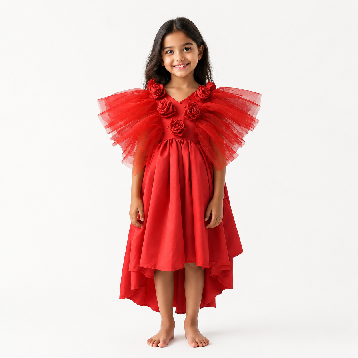 Red Rose Pearl Gown