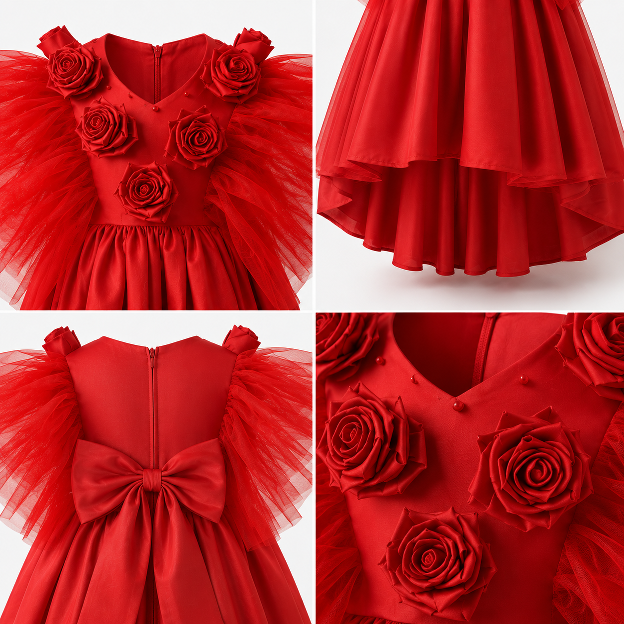 Red Rose Pearl Gown - view 4