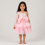 Blush One Shoulder Party Dress