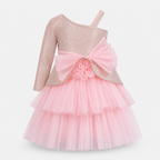 Blush One Shoulder Party Dress - view 3
