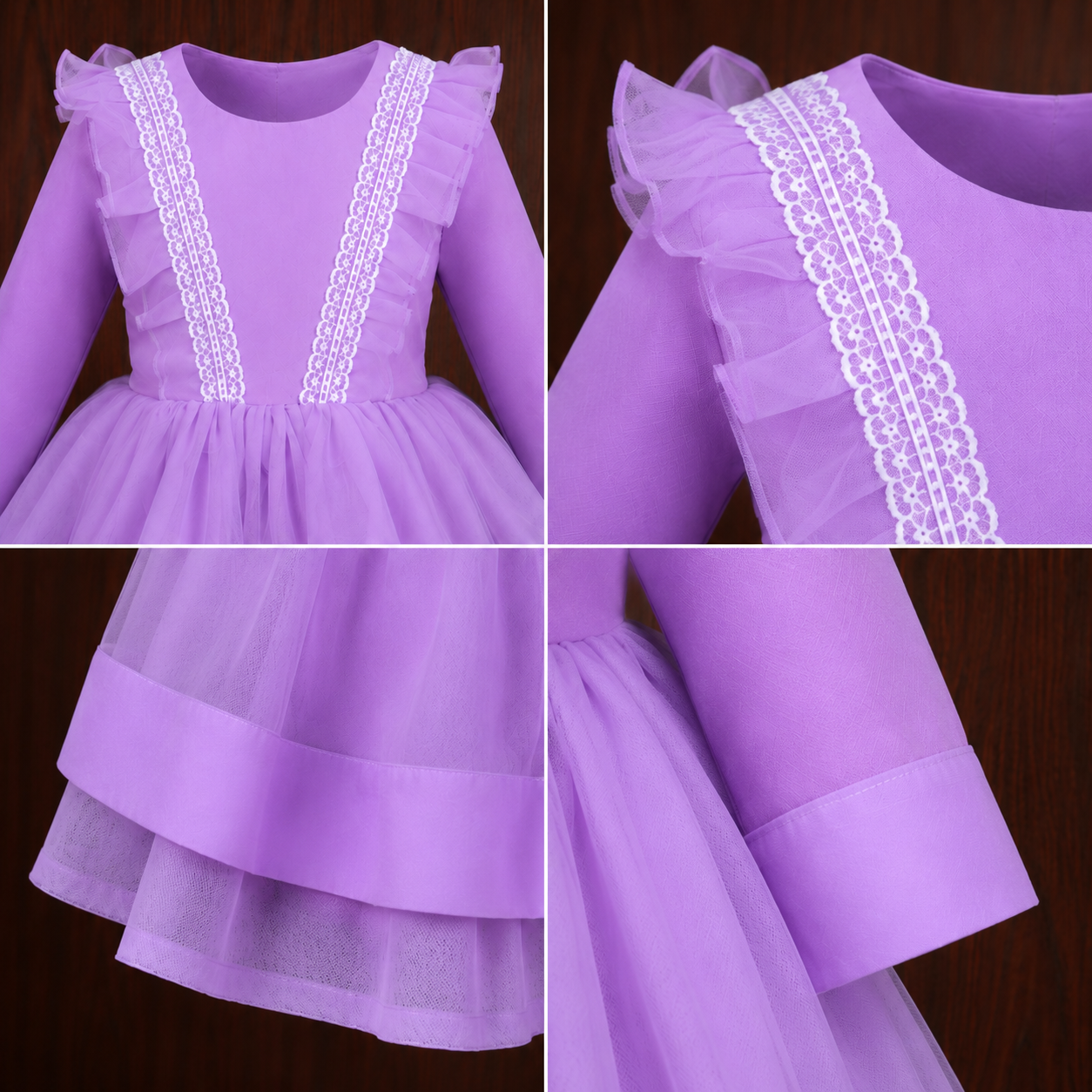 Lavender Ruffle Fairy Dress - view 4