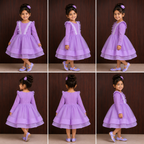 Lavender Ruffle Fairy Dress - view 5