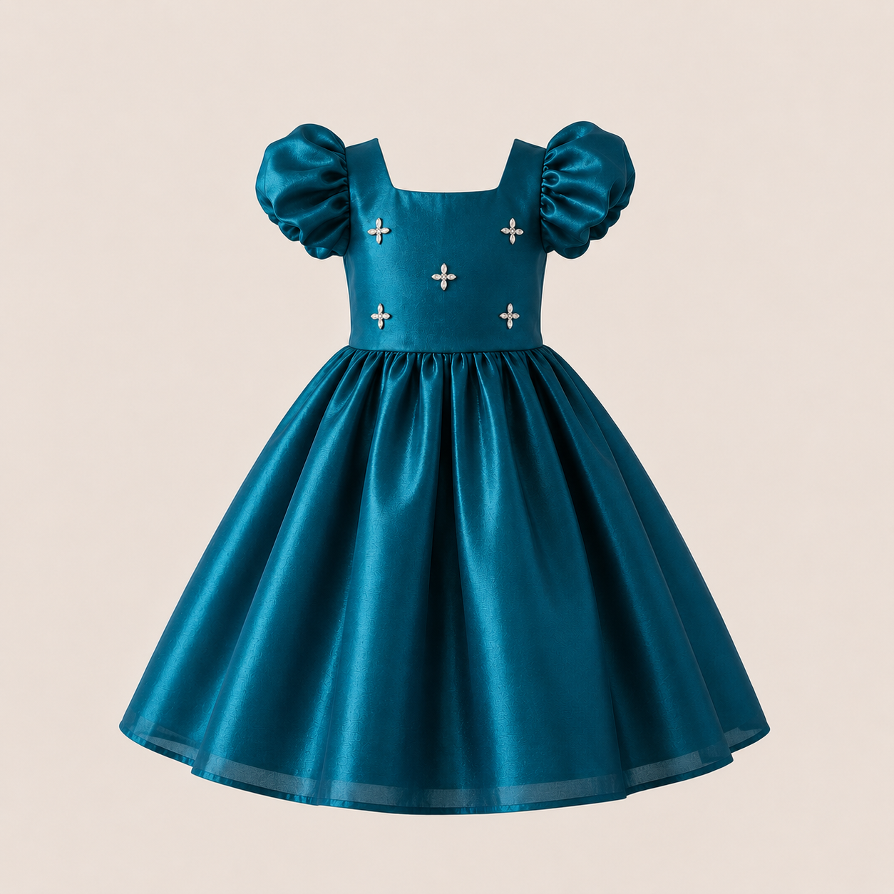 Teal Diamond Dress - view 2