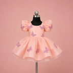 Peach Organza Butterfly Dress - view 3