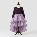 Plum Fur Sparkle Dress