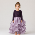 Plum Fur Sparkle Dress - view 4