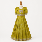 Mustard Embroidered Lehenga Choli - view 3