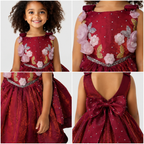 Pink Shine Floral Party Dress - view 2