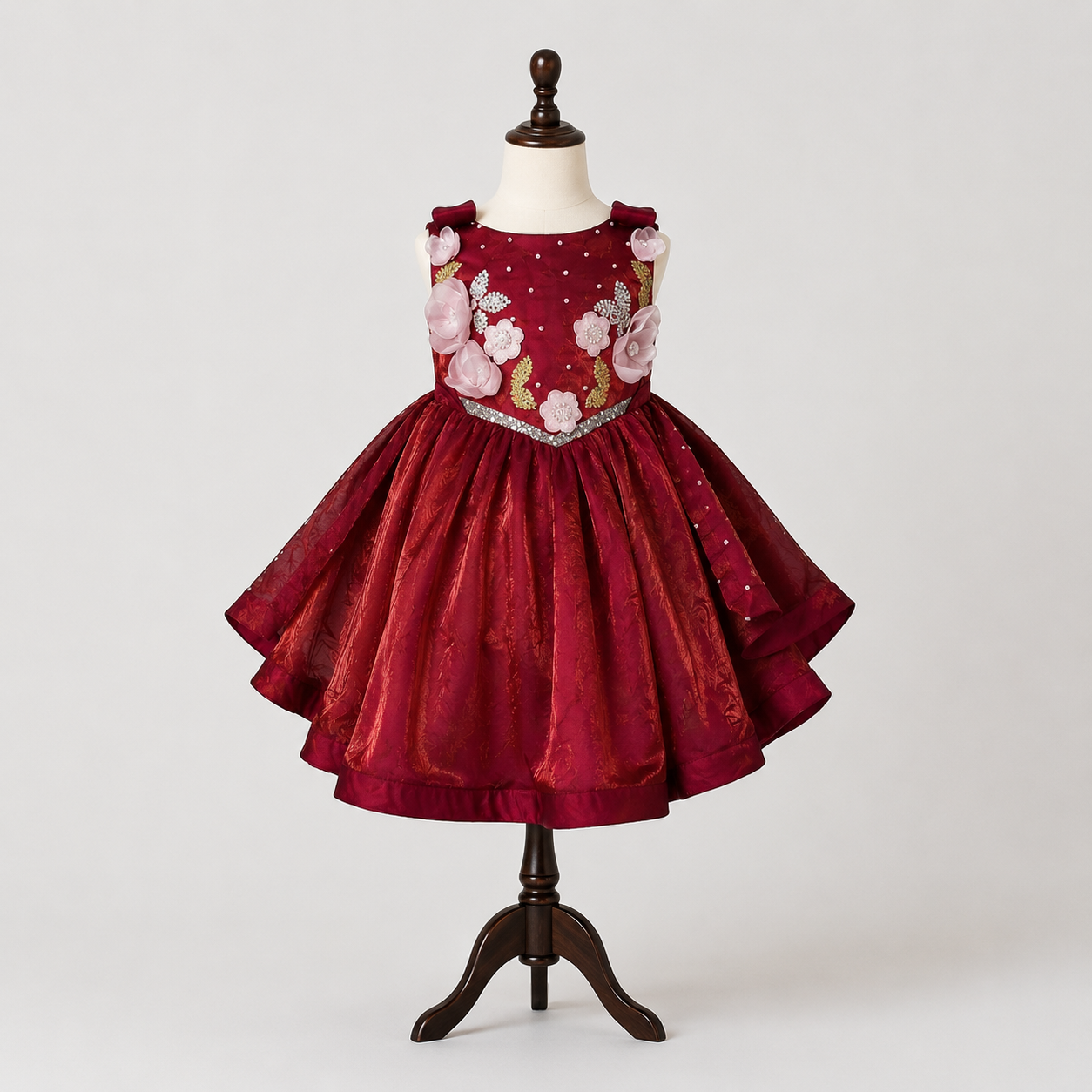 Pink Shine Floral Party Dress - view 3