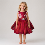 Pink Shine Floral Party Dress - view 4