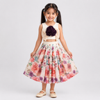 Ivory Bloom Indowestern Lehenga Choli Set - view 3