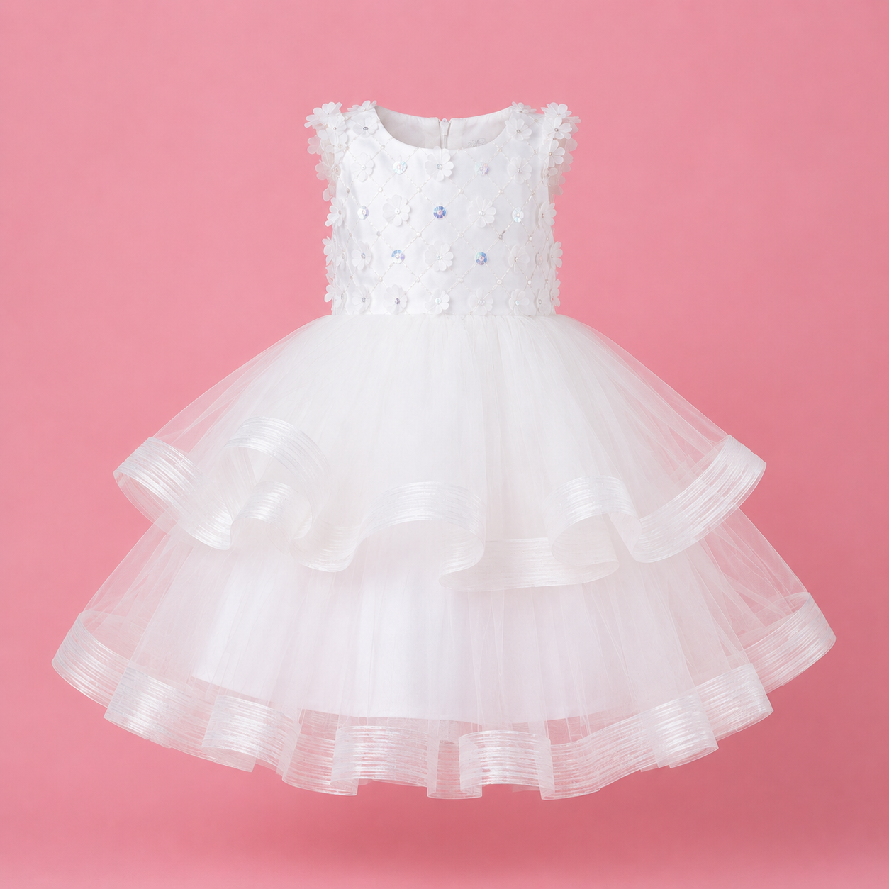 Fairy-Tale White Tulle Dress - view 4