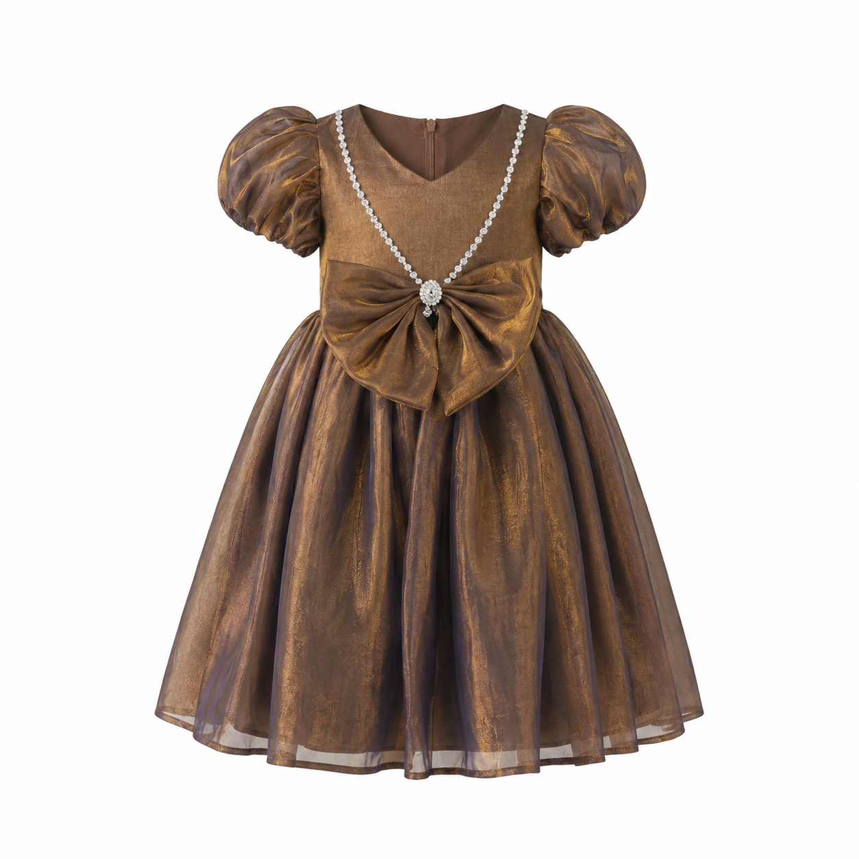 Bronze Shine Pearl Dress - view 3