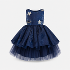 Blue Interstellar Space Theme Dress - view 3