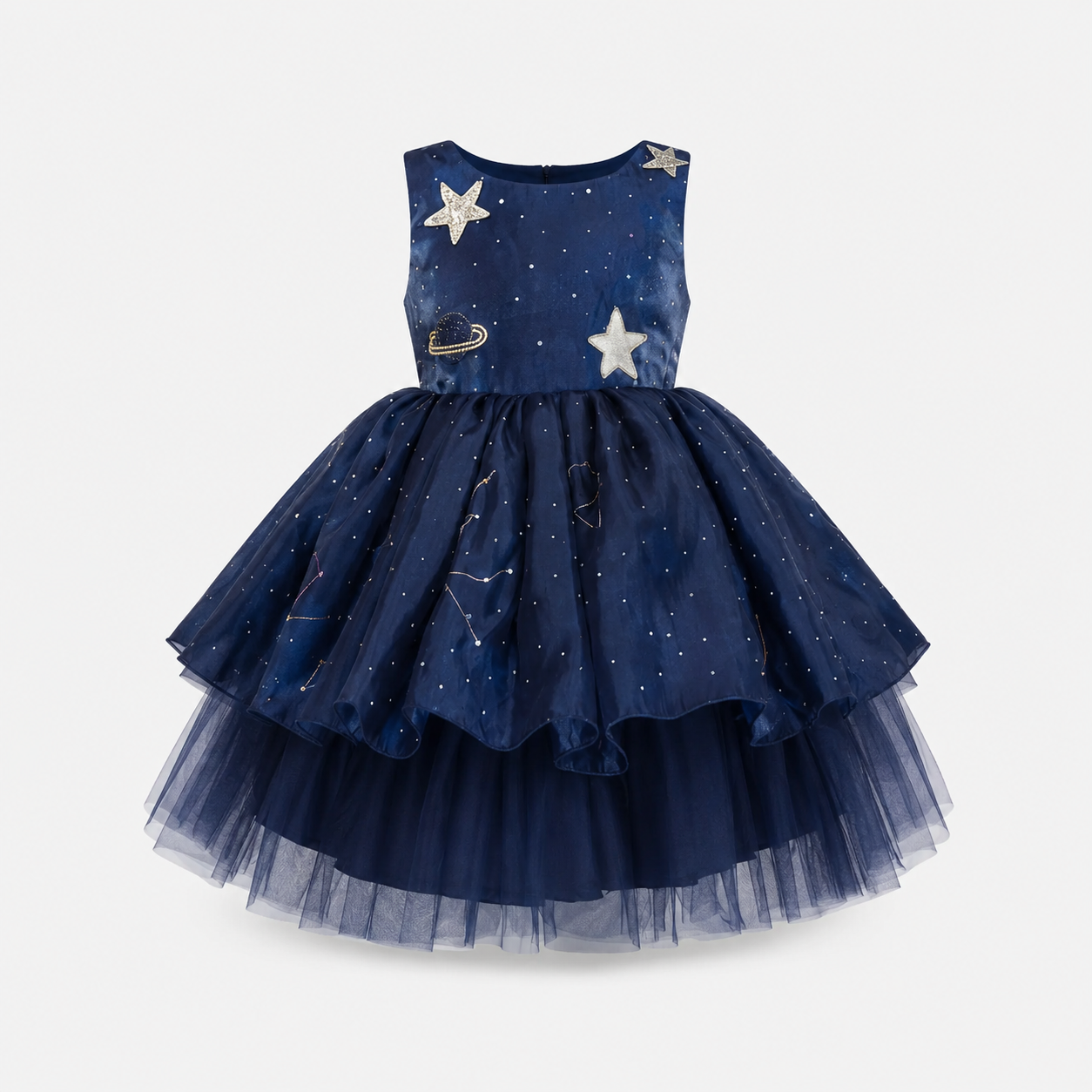 Blue Interstellar Space Theme Dress - view 3
