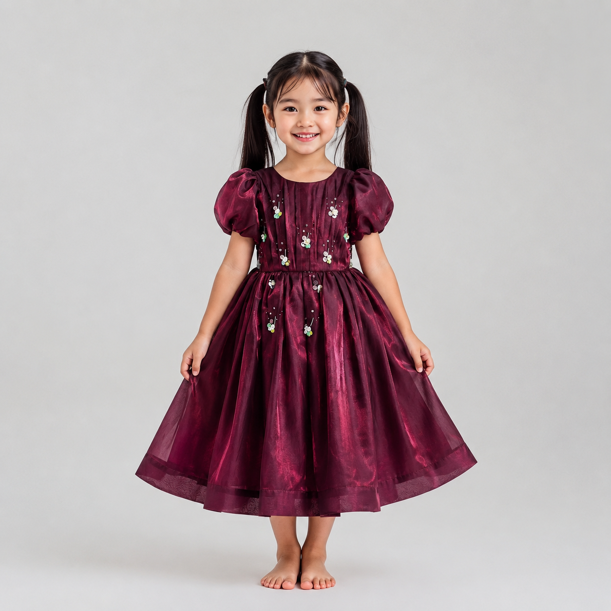 Wine Radiance Dress