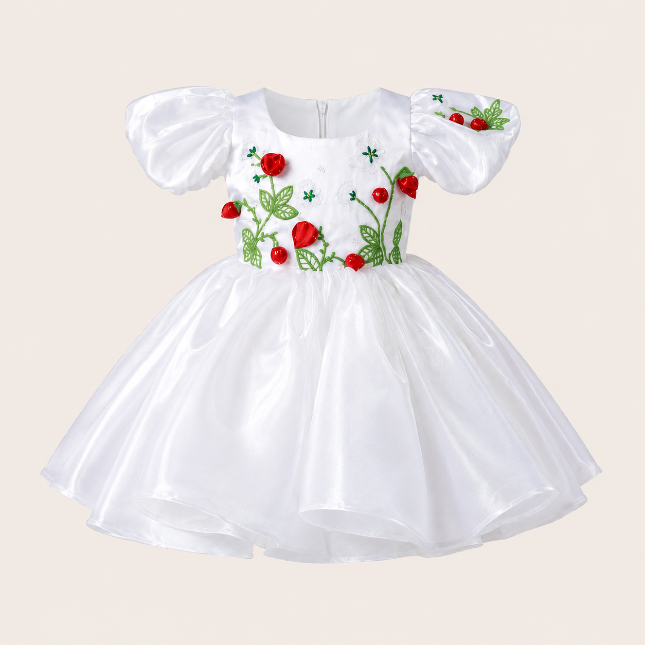 Strawberry First Birthday Dress - view 2