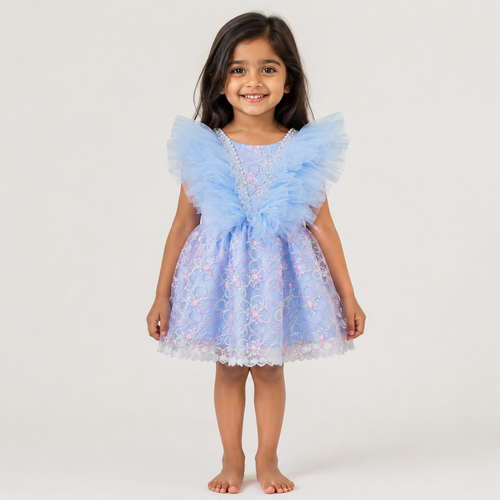 Blue Ruffle Dream Dress