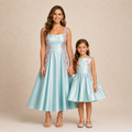 Mint Green Floral Applique Twinning Set