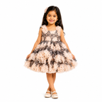 Floral Fantasy Lace Puff Dress