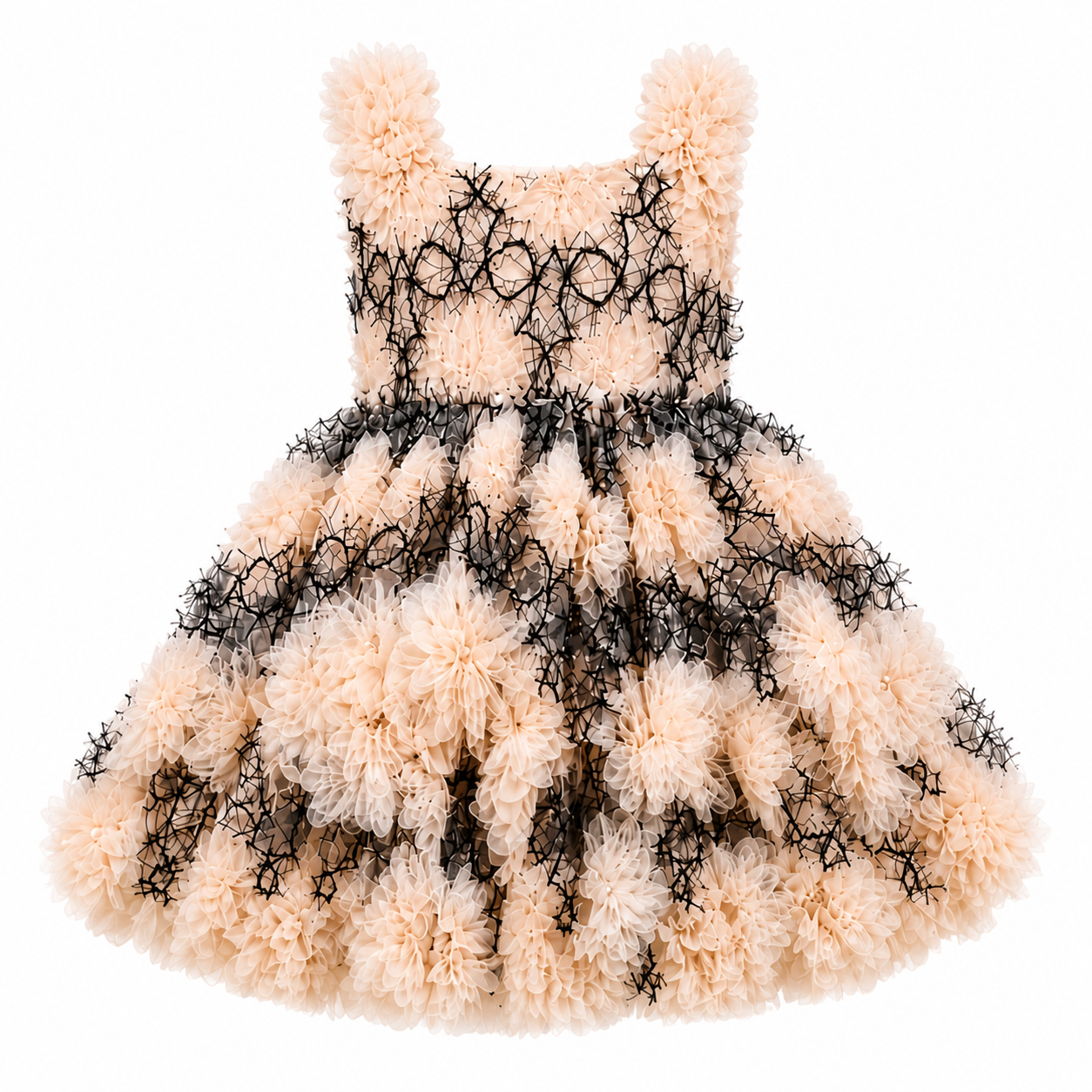 Floral Fantasy Lace Puff Dress - view 2