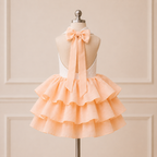 Peach Luxe Layered Tulle Dress - view 4