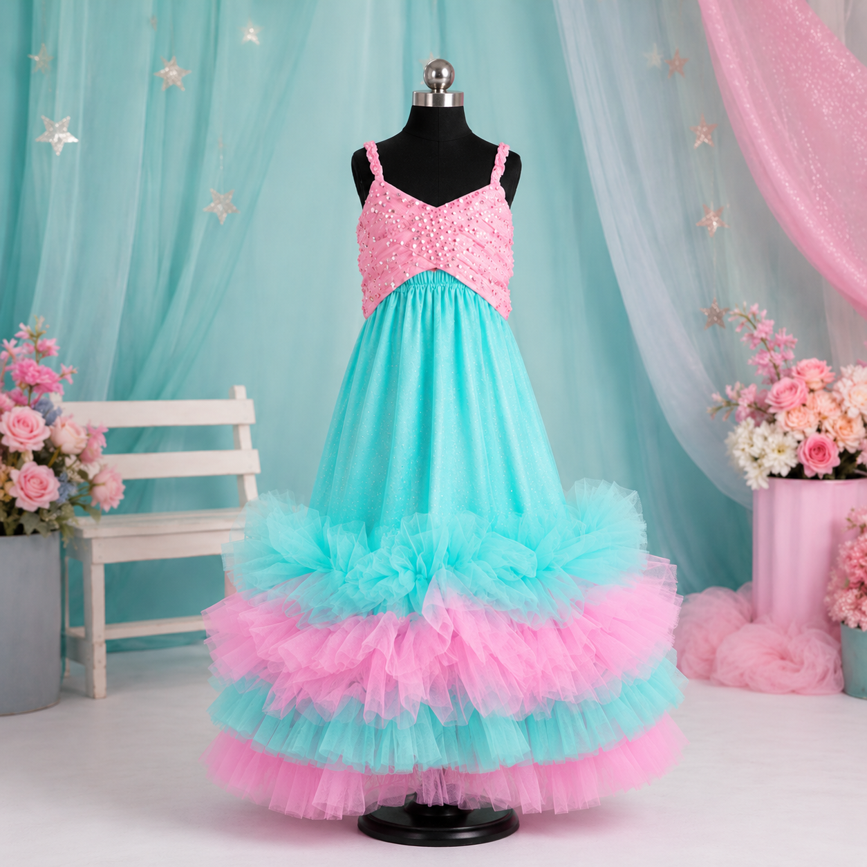 Mermaid 2 Piece Theme Dress - view 2