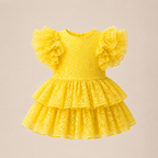 Sunshine Lace Ruffle Romper - view 2