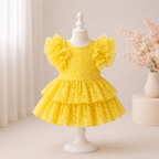 Sunshine Lace Ruffle Romper - view 3