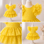 Sunshine Lace Ruffle Romper - view 4