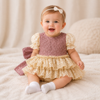 Vintage Lace Blossom Romper - view 5