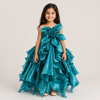 Teal Floral Dream Dress