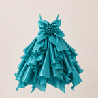 Teal Floral Dream Dress - view 2