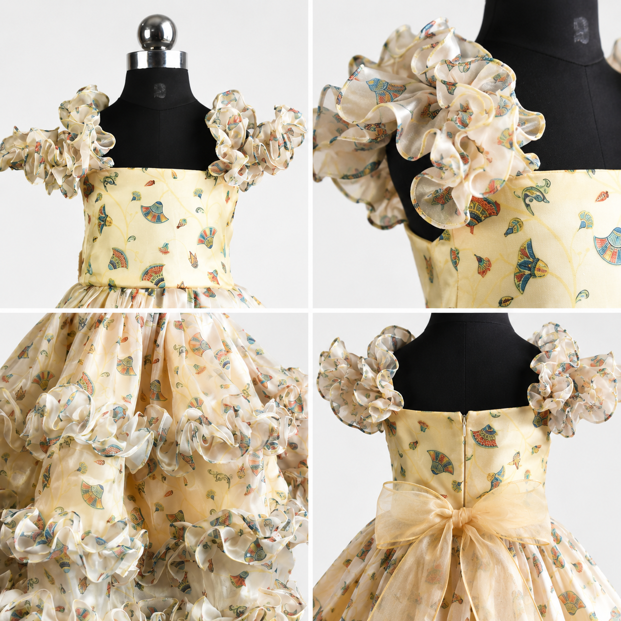 Buttercup Yellow Organza Dress
