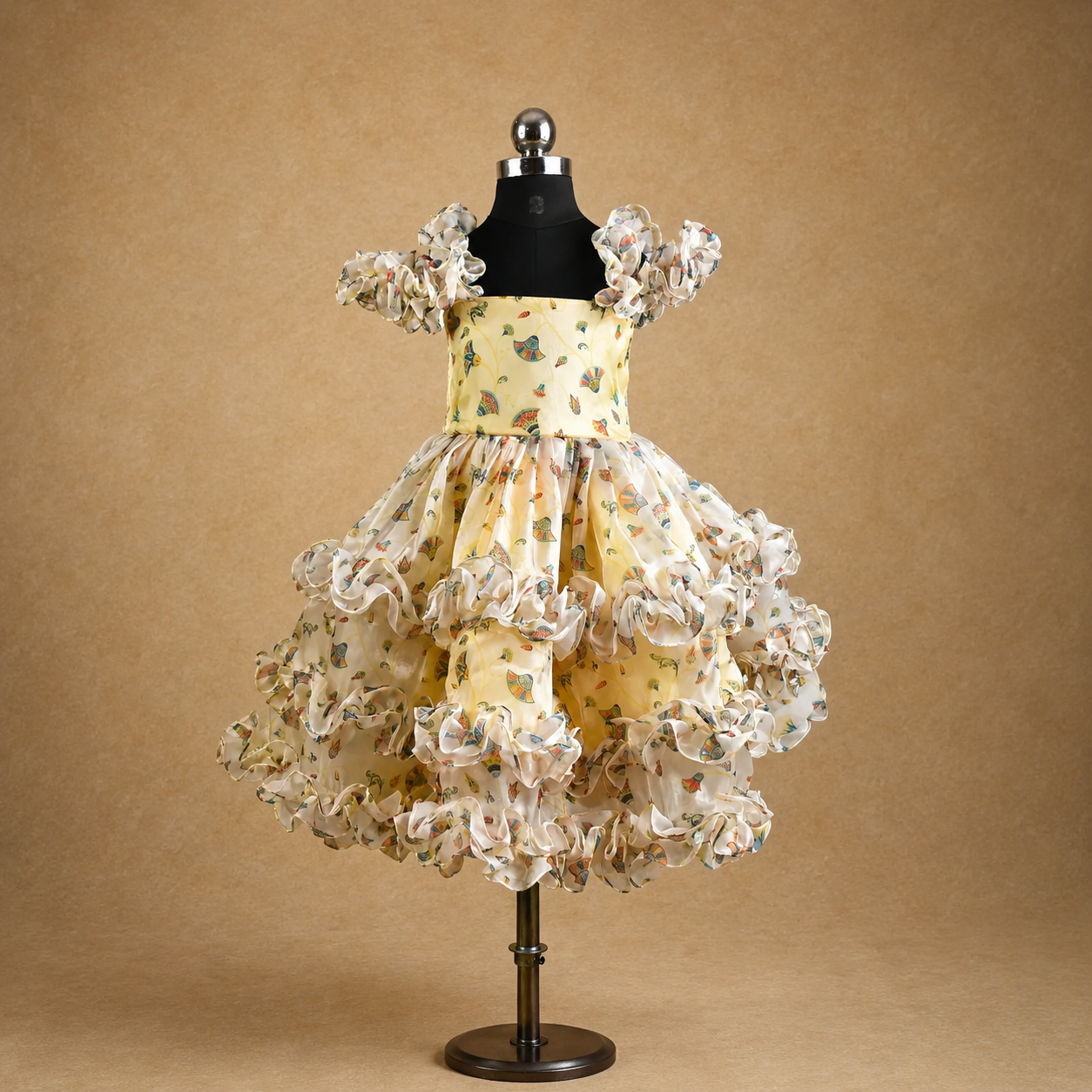 Buttercup Yellow Organza Dress - view 3