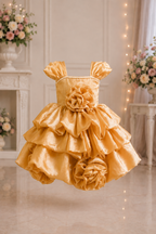 Golden Rose Couture Dress