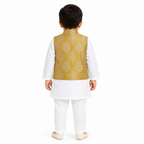 Golden Heritage boys kurta Nehru jacket set front view