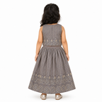 Ash Grey Zari Lehenga Set