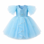 Frosted Sequin Tulle Party Dress