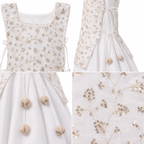 Ivory Golden Vine Layered Anarkali