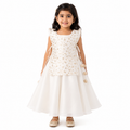 Ivory Golden Vine Layered Anarkali