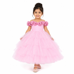 Pink Rosette Princess Gown