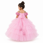 Pink Rosette Princess Gown