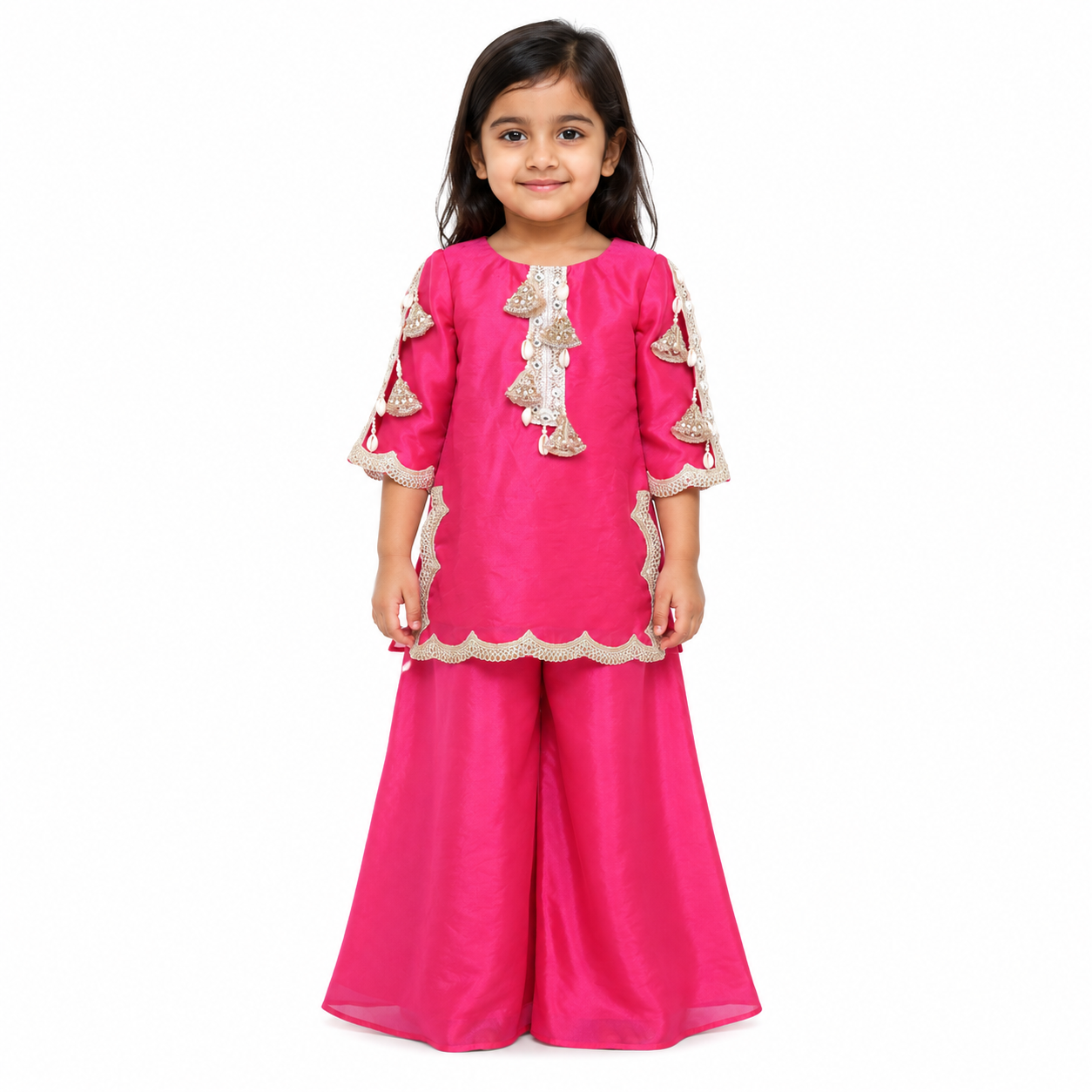 Rani Pink Jhumka Palazzo Set