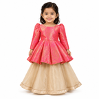 Regal Brocade Peplum Lehenga Set