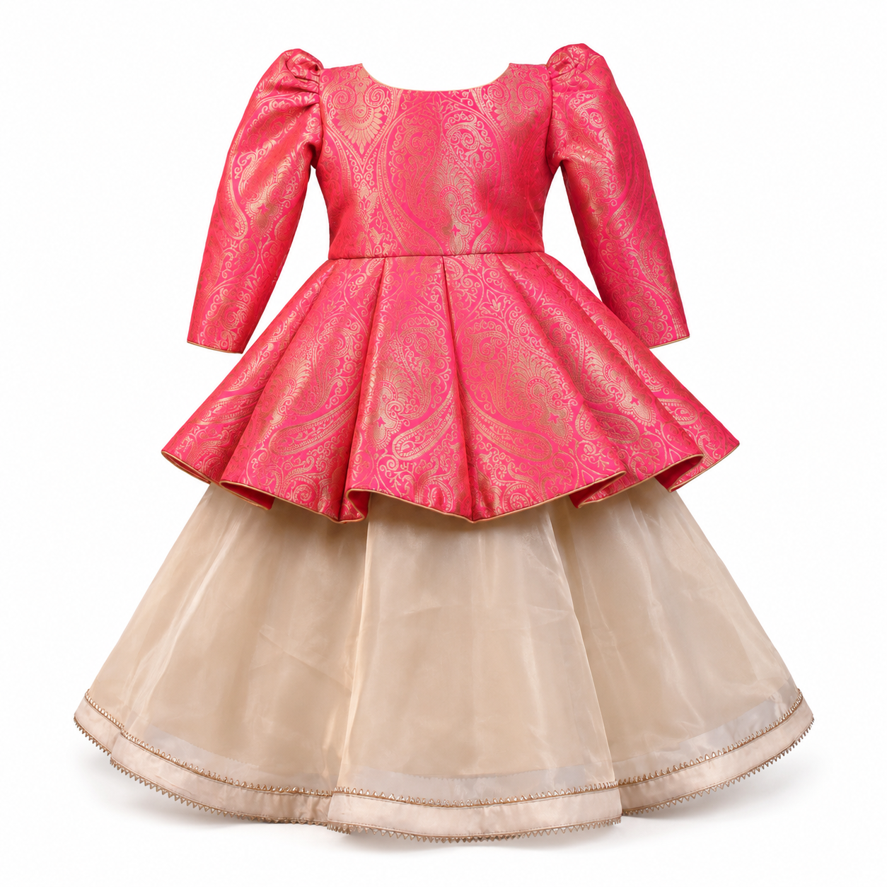 Regal Brocade Peplum Lehenga Set