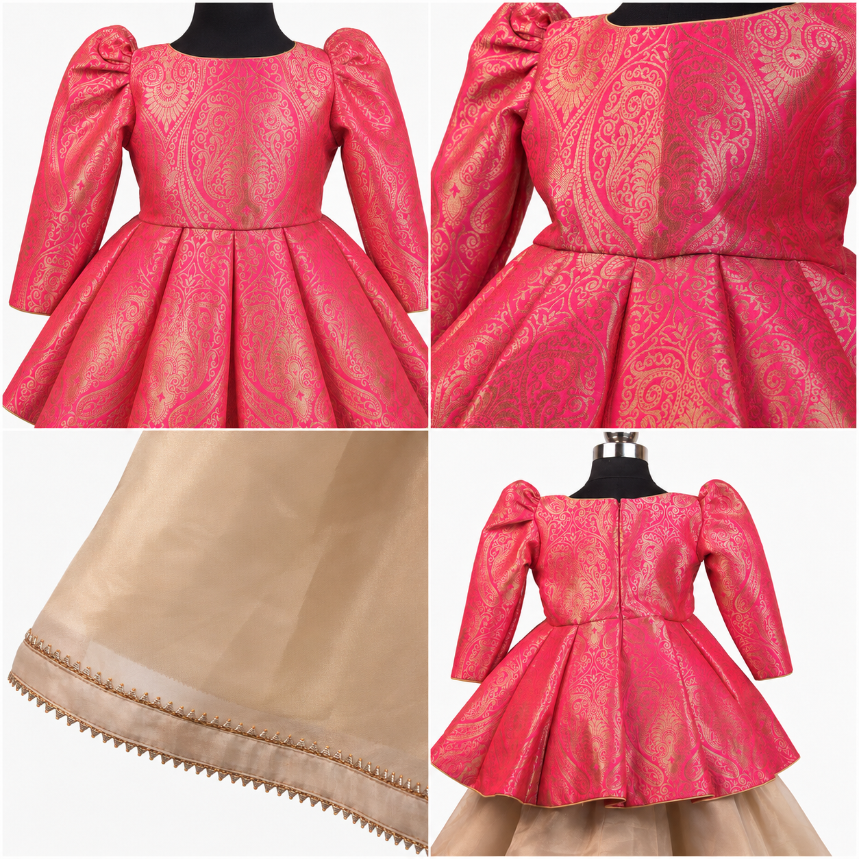 Regal Brocade Peplum Lehenga Set