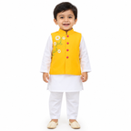 Sunshine Daisy boys kurta jacket set front view
